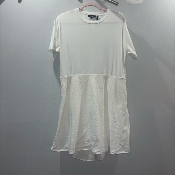 Theory White Tiered Tunic Linen Blend Dress (Size Small) - Picture 4 of 14